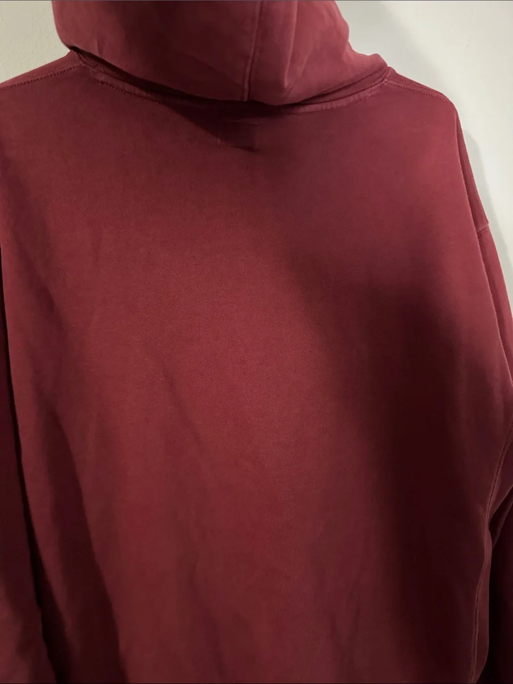 J. Crew Men's Medium Burgundy Crewneck Pullover Hoodie
